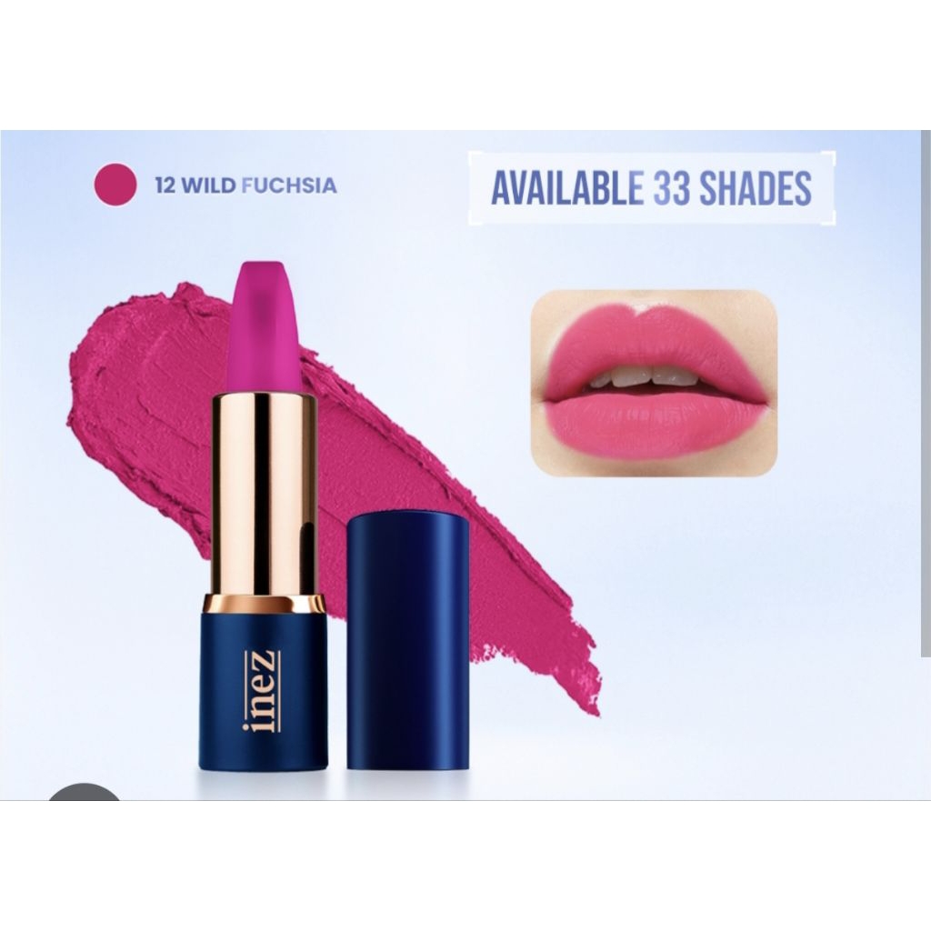 inez lipstik 12 wild fuschia