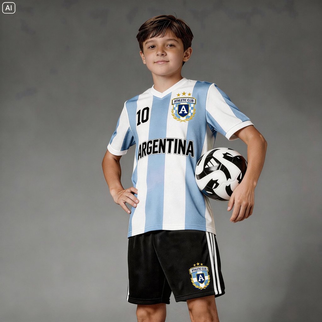 JERSEY SETELAN BAJU ANAK ARGENTINA PIALA DUNIA