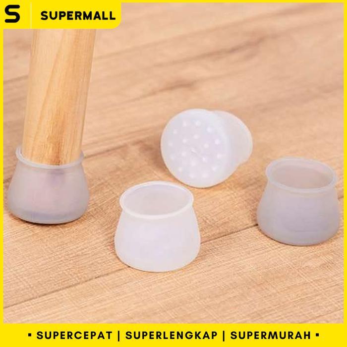 SUPERMALL - Sarung Alas Karet Pelindung Kaki Kursi dan Kaki Meja