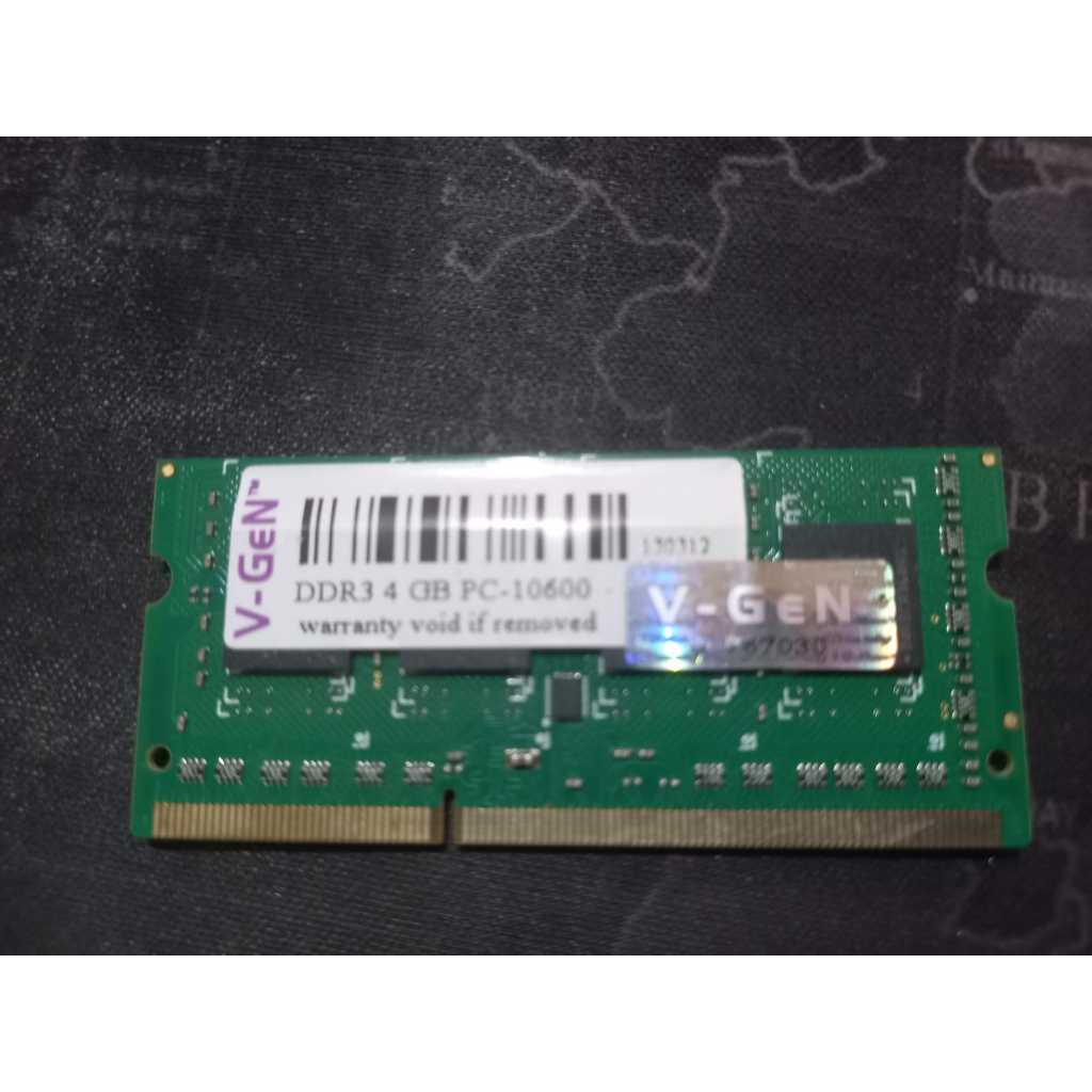 v-gen ram Sodim ddr3 4gb pc-10600