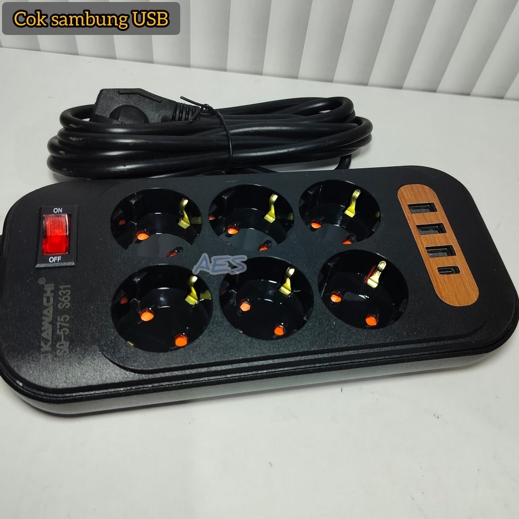Cok Sambung Kawachi sq575 S631 Multisocket USB