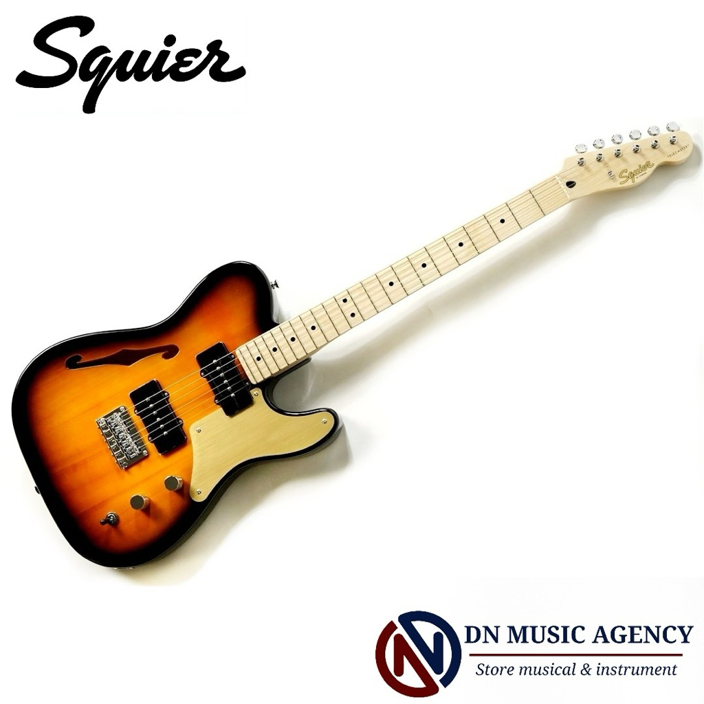 Gitar Squier Paranormal Series Cabronita Thinline Telecaster 2 Tone Original Gitar Elektrik