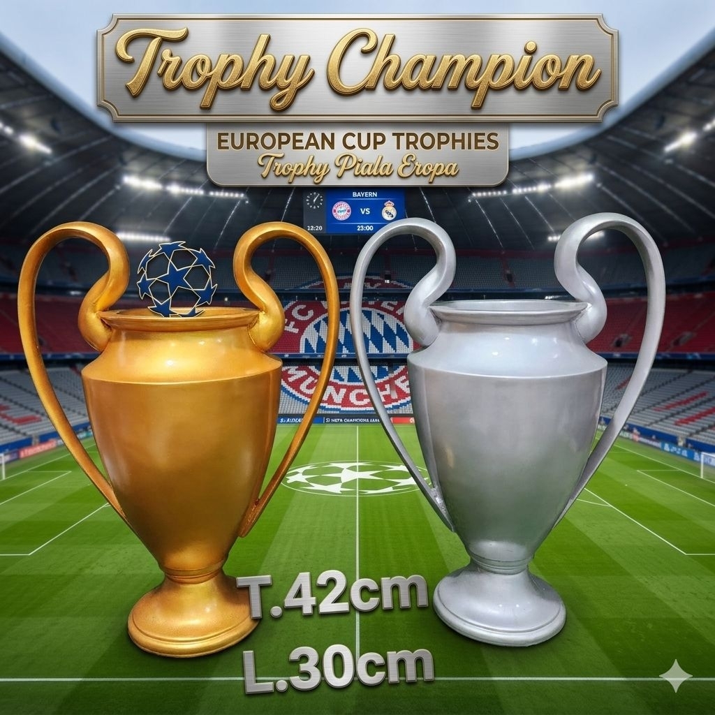 TROPHY/PIALA  UCL. REPLIKA CHAMPION