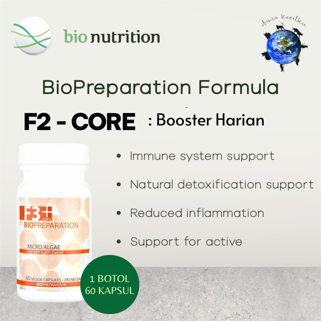 Bio Prep F3+ Forte Advanced Vitamin Kucing Anjing Booster Ketika Sakit / Recovery / Immune Support (