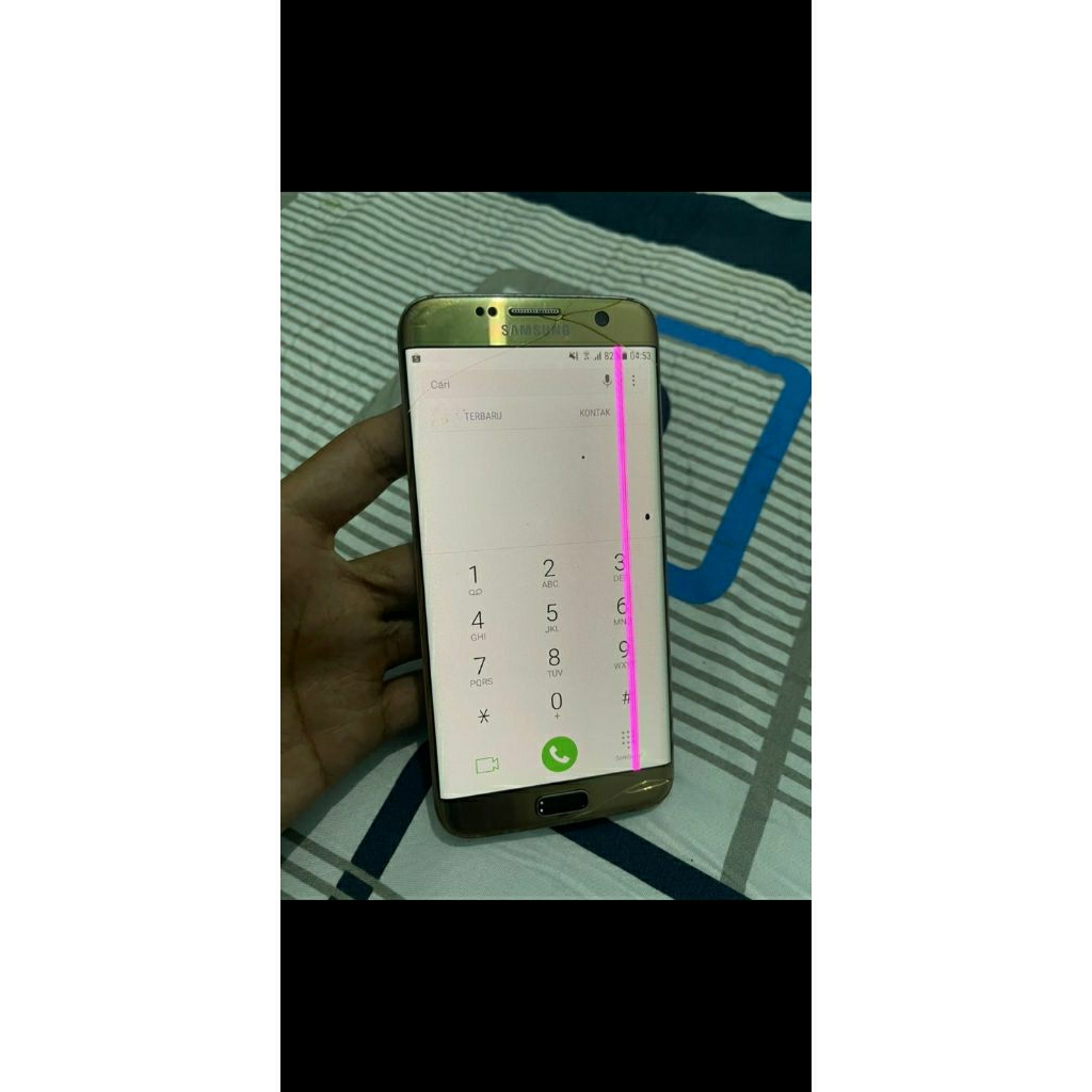 LCD SAMSUNG S7EDGE MINUS BUAT BACKUP DATA COCOK