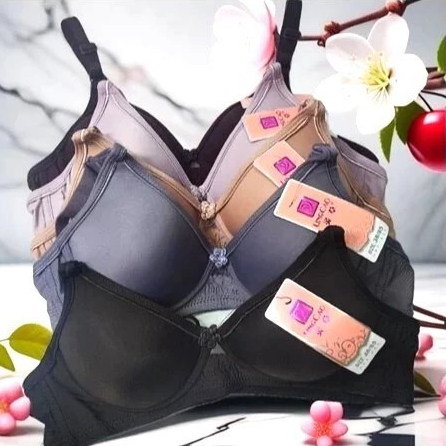 PROMO BRA LINGCAO 3PCS ORIGINAL KAIT DUA // BRA IMPORT LINGCAO TANPA KAWAT // BH LINGCAO DUA KAIT