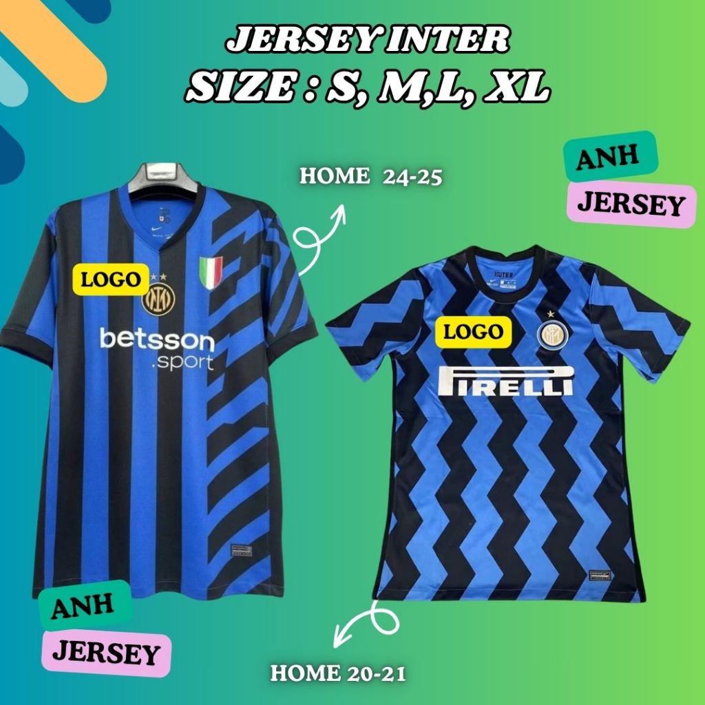 (JERSEY) BAJU BOLA (INT3RRR) HOME AWAY/MUSIM 2024-2025/KUALITAS IMPORT