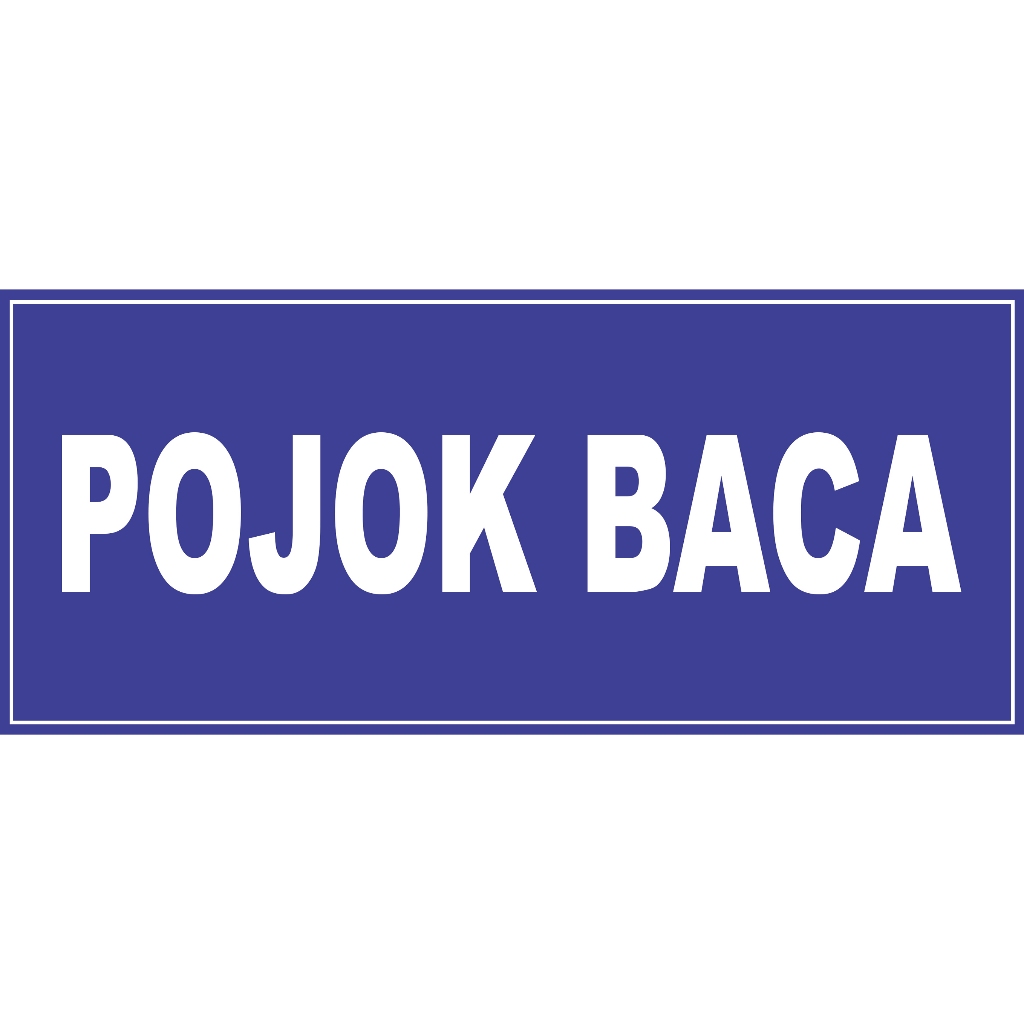 10 x 23 CM POJOK BACA STIKER VINYL
