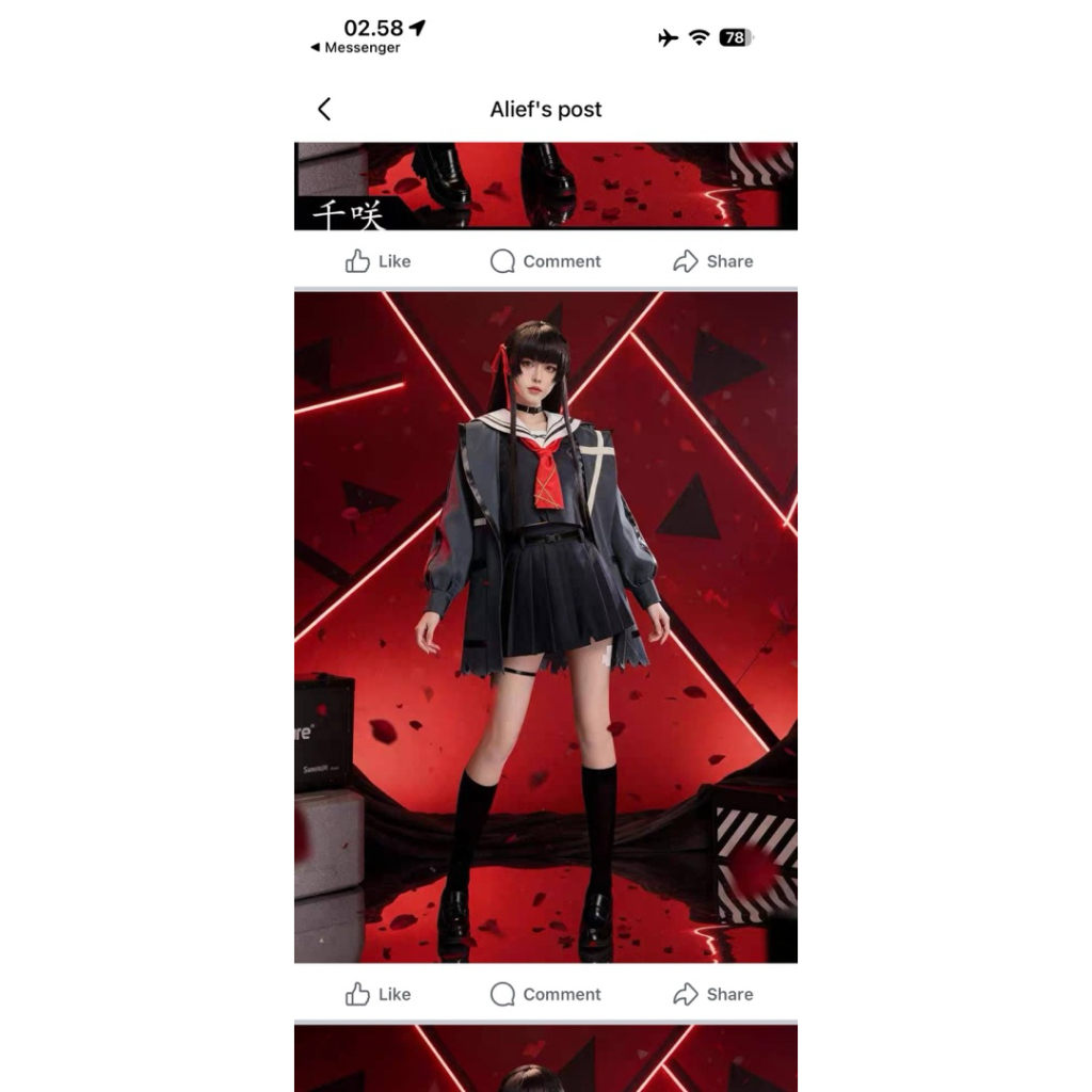 Chisa WuWa Wuthering Waves Costume Wig Cosplay