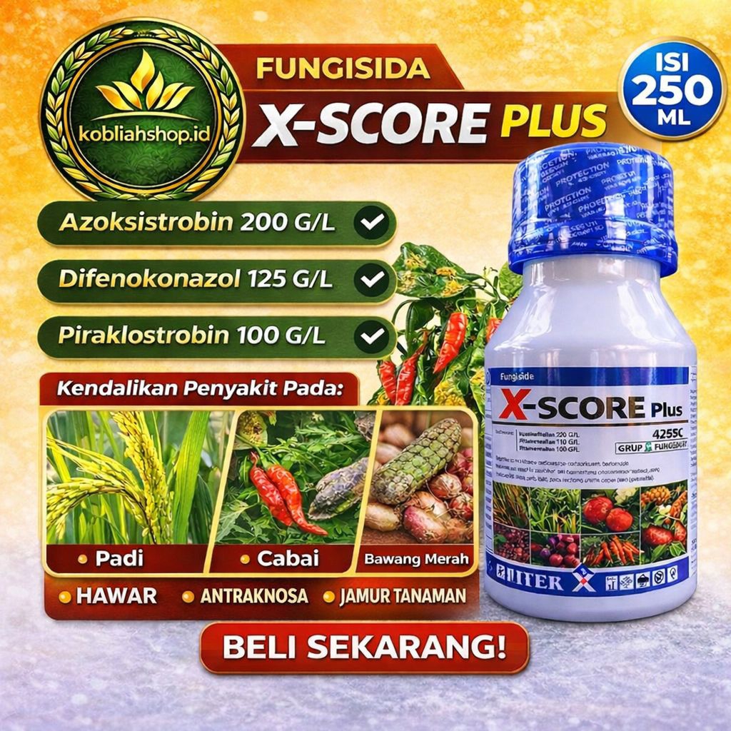 Pungisida X-SCORE Plus 425 SC 250 ml | Obat Jamur Tanaman Paling Ampuh