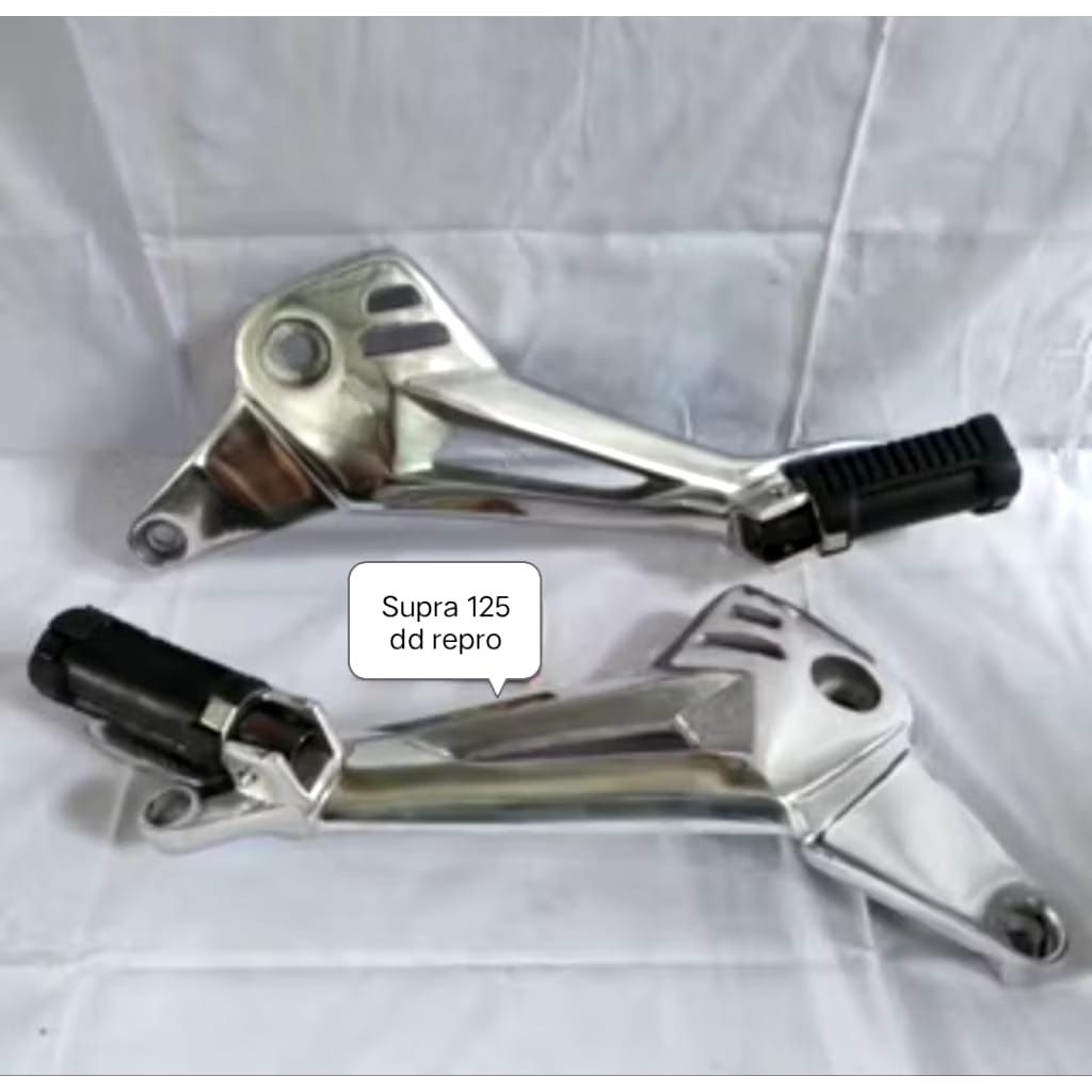 Footstep Dudukan Step Postep Belakang Supra X 125 DD repro poles silver pnp grand astrea legenda c70