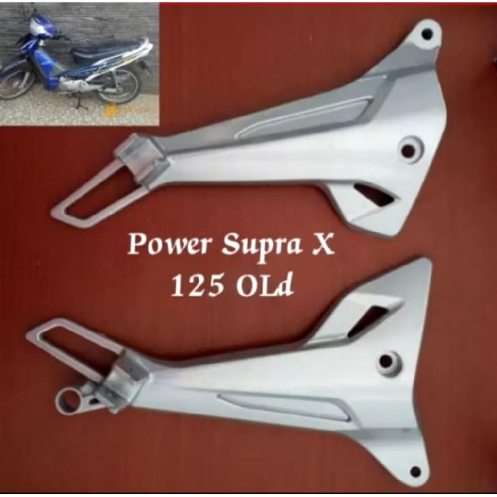 Power postep dudukan step belakang SUPRA X 125 LAMA SJN Motor Variasi