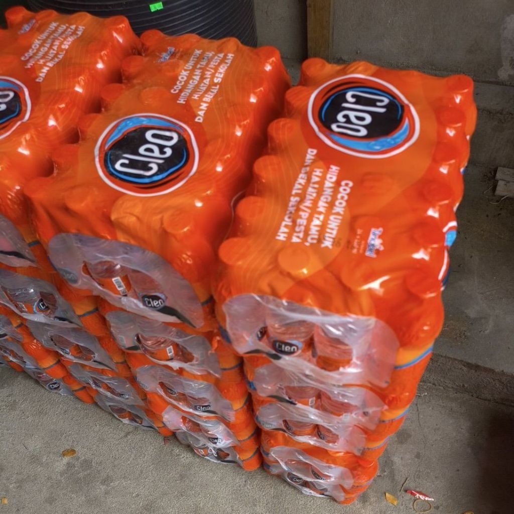 Air Minum Dalam Kemasan Cleo Mini Botol Kecil 220mL - 24 Botol Isi Kemasan Praktis