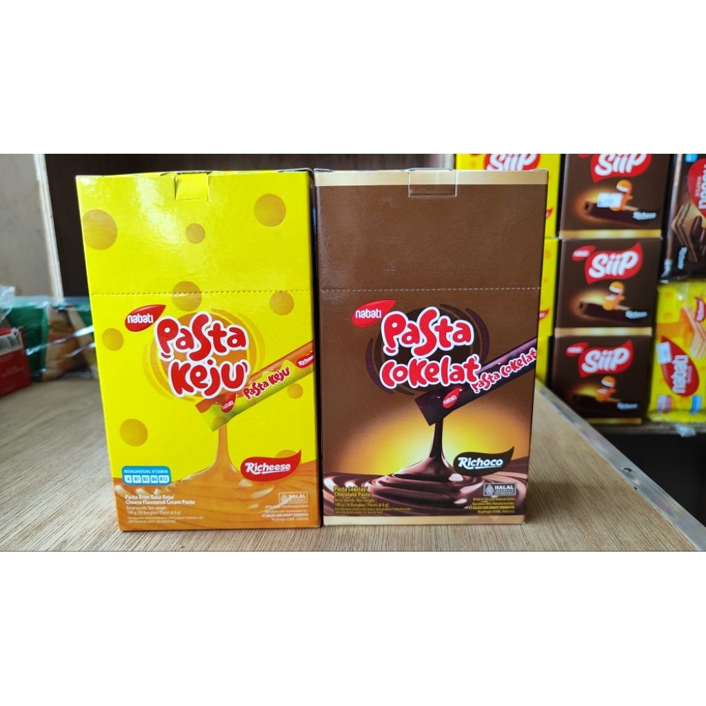 Pasta Keju Coklat Nabati - Keju 1 Box isi 30 Pcs