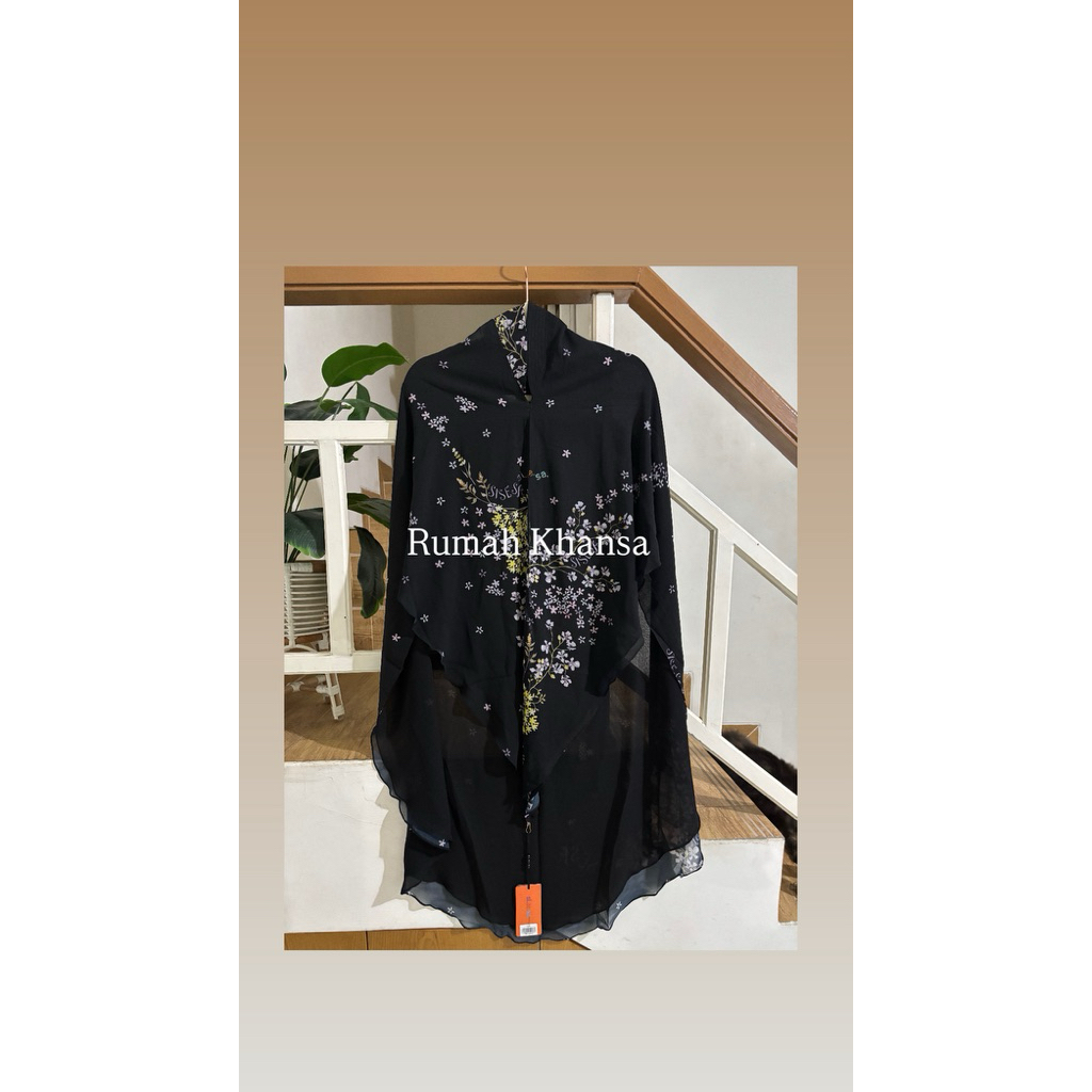 SALE New With Tag khimar sisesa printing black