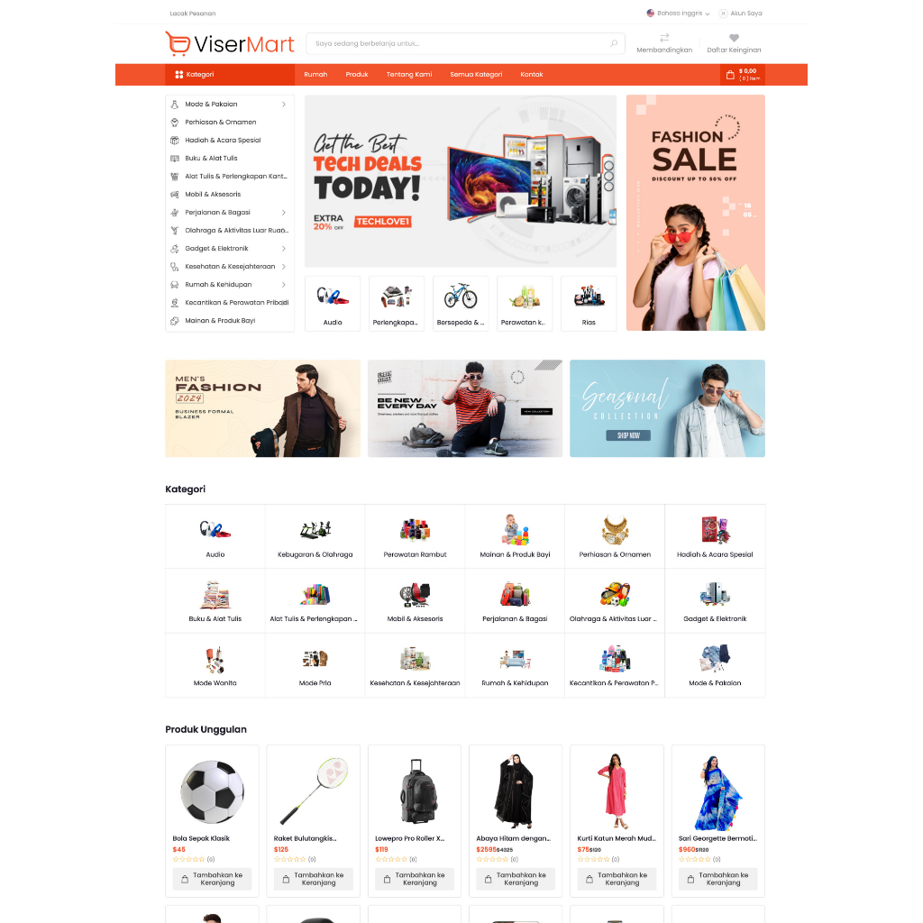 Source Code Website Toko Online Laravel Full Fitur E-Commerce Siap Pakai Admin