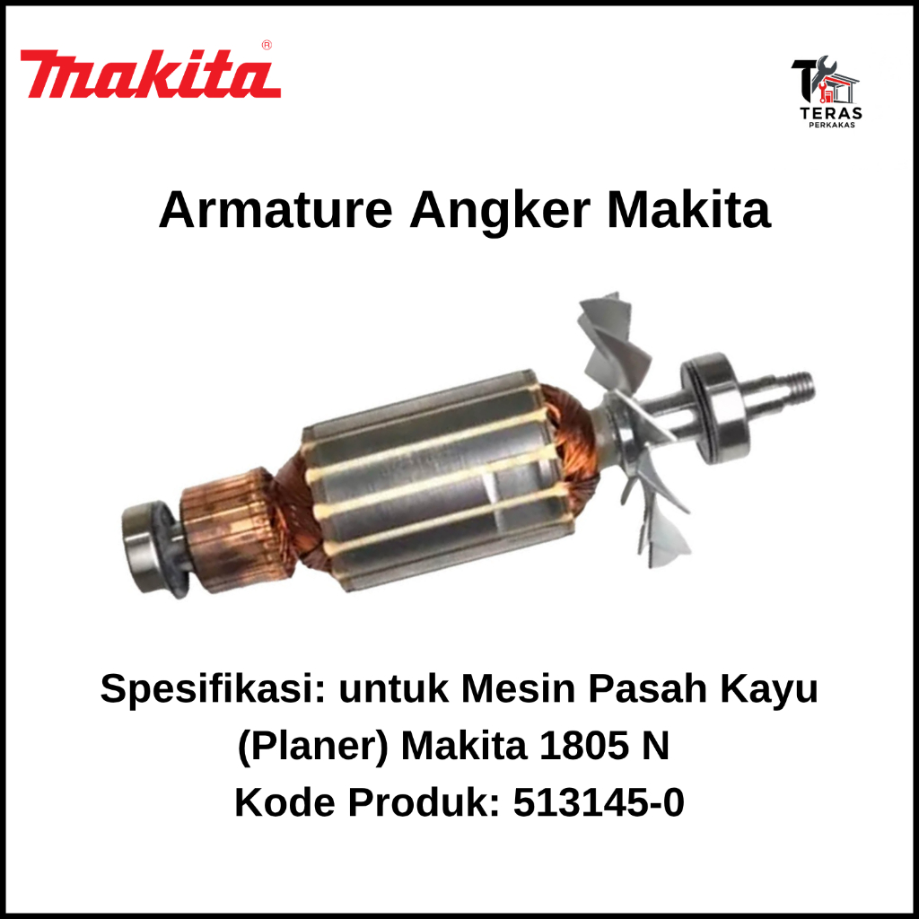 MAKITA Armature Angker untuk Mesin Pasah Kayu (Planer) Makita 1805 N