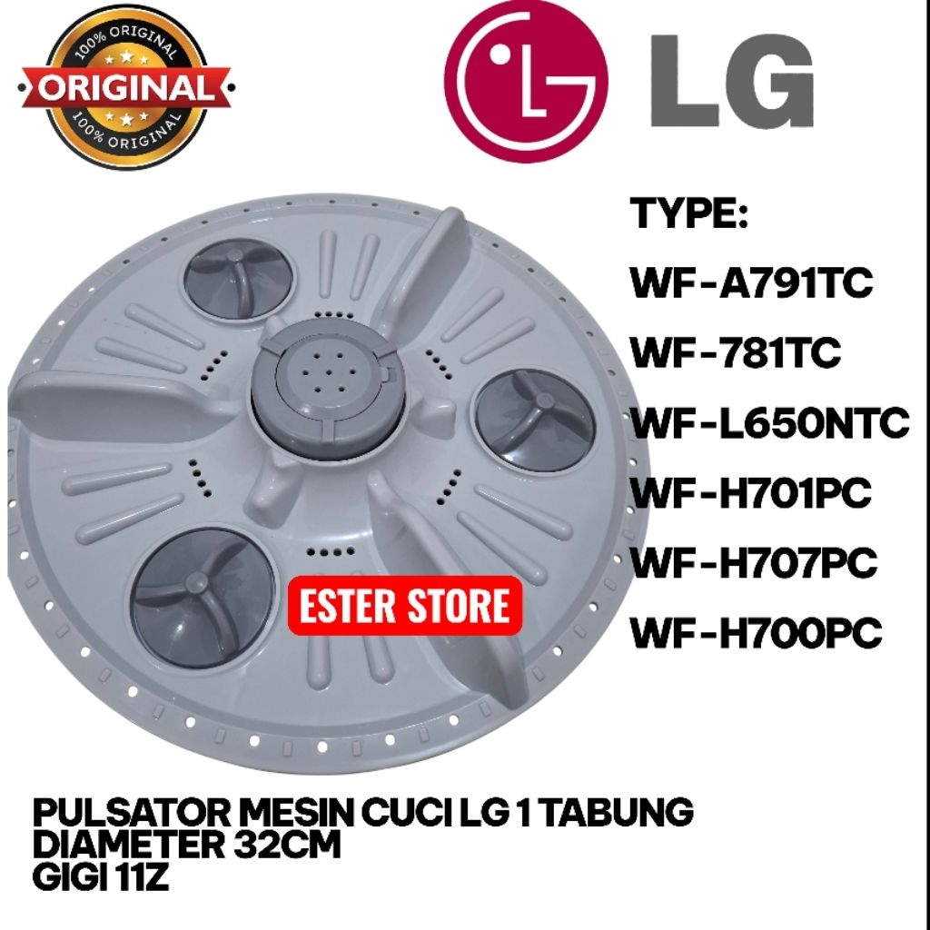 Pulsator LG WF-A791TC WF-781T0C WF-L650NTC WF-H701PC WF-H707PC  WF-700PC Pulsator Lg 32cm gigi 11z h