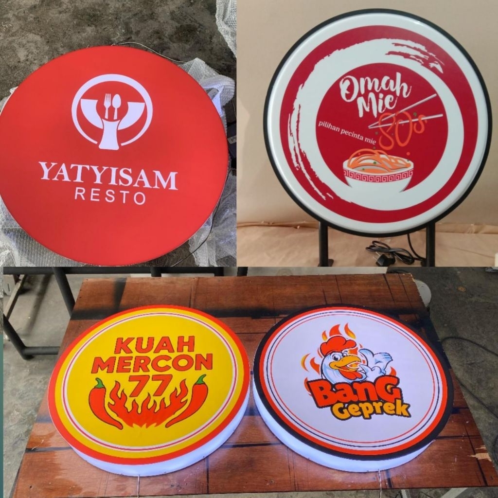 NEON BOX AKRILIK CUSTOM 2 SISI PROFESIONAL TERMURAH