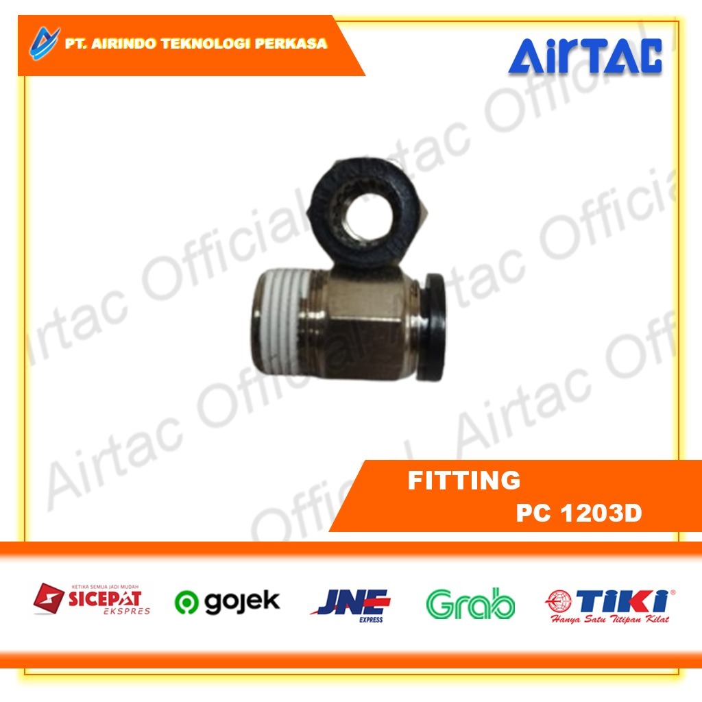 Fitting Airtac PC1203D (Hitam)