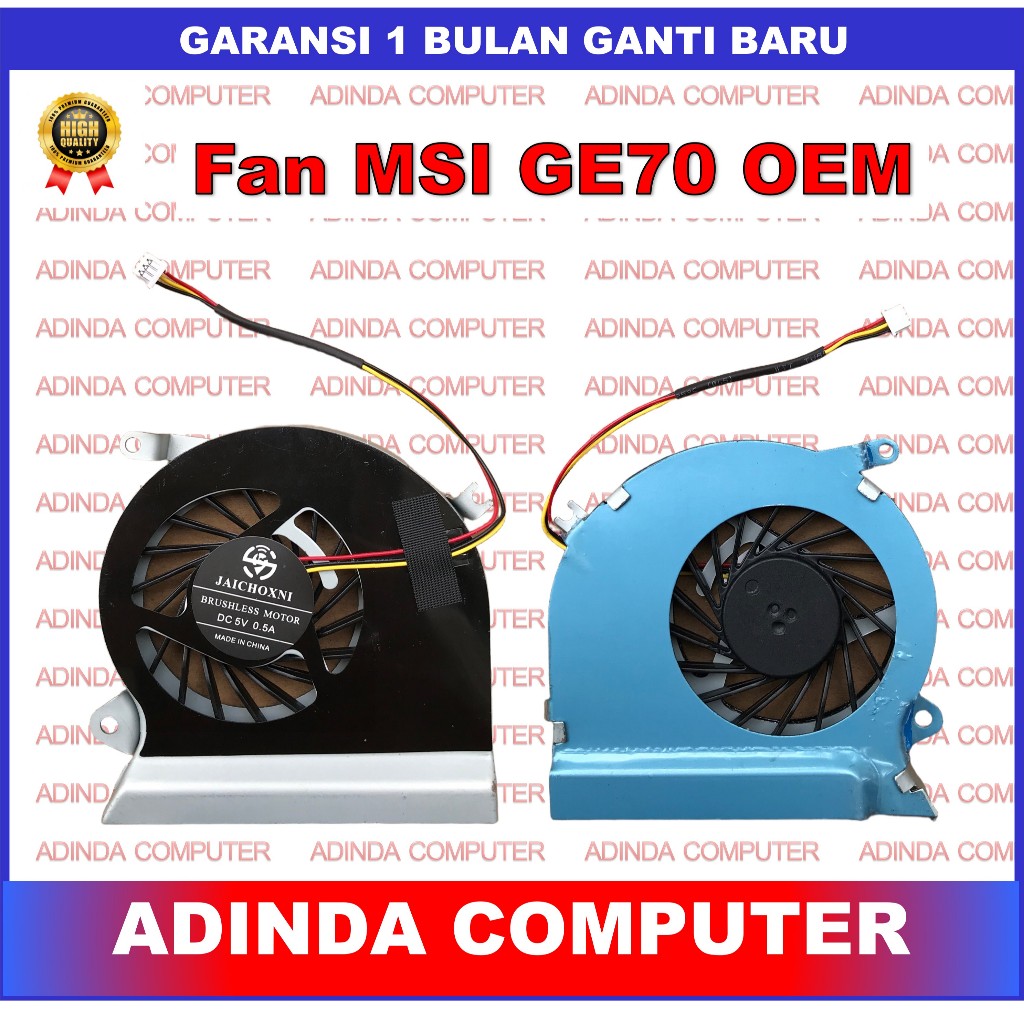 Kipas Fan MSI GE70 0NC 0ND 2OC 2OD 2OE 0NC-003US 0ND-032US 0ND-212US MS-16GC MS-16GA