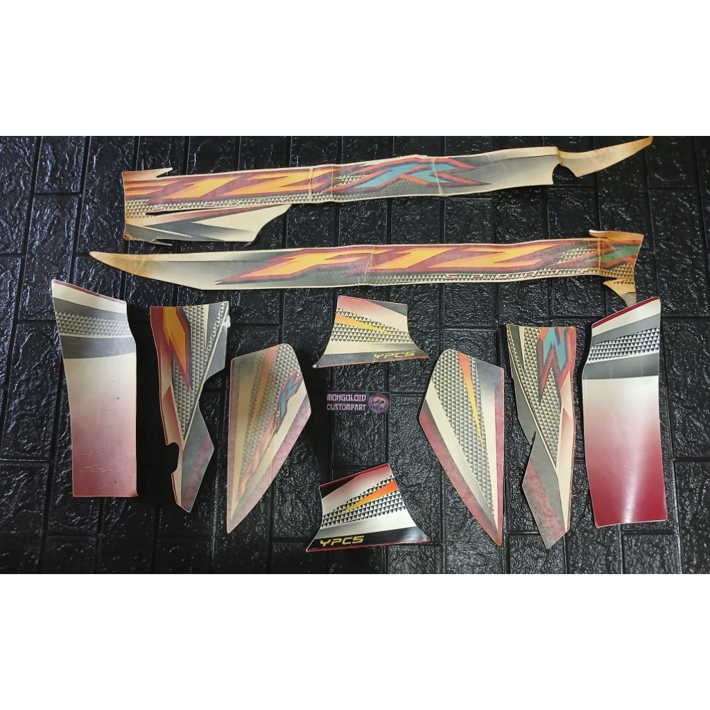 stok lama ORIGINAL 3M model laminasi Striping sticker stiker Lis Polet Yamaha F1ZR F1Z R FIZR FIZ R 
