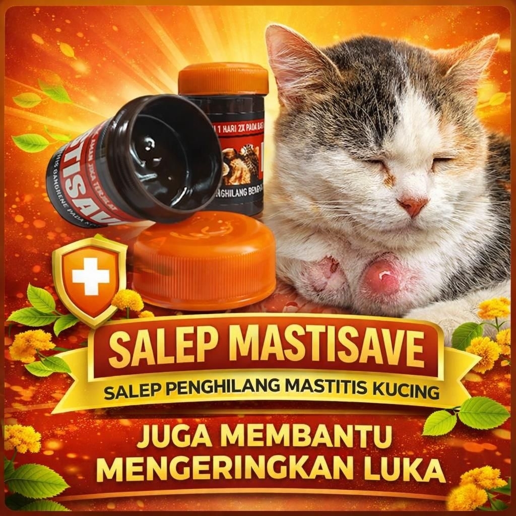 MASTISAVE - Obat Mastitis Kucing Obat Puting Bengkak Obat Abses Obat Bengkak Bernanah Obat Bisul Kuc