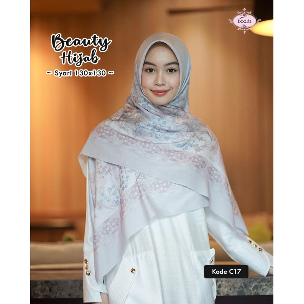 JILBAB SYARI VOAL PREMIUM 130x130 MOTIF JEPANG ELEGANT