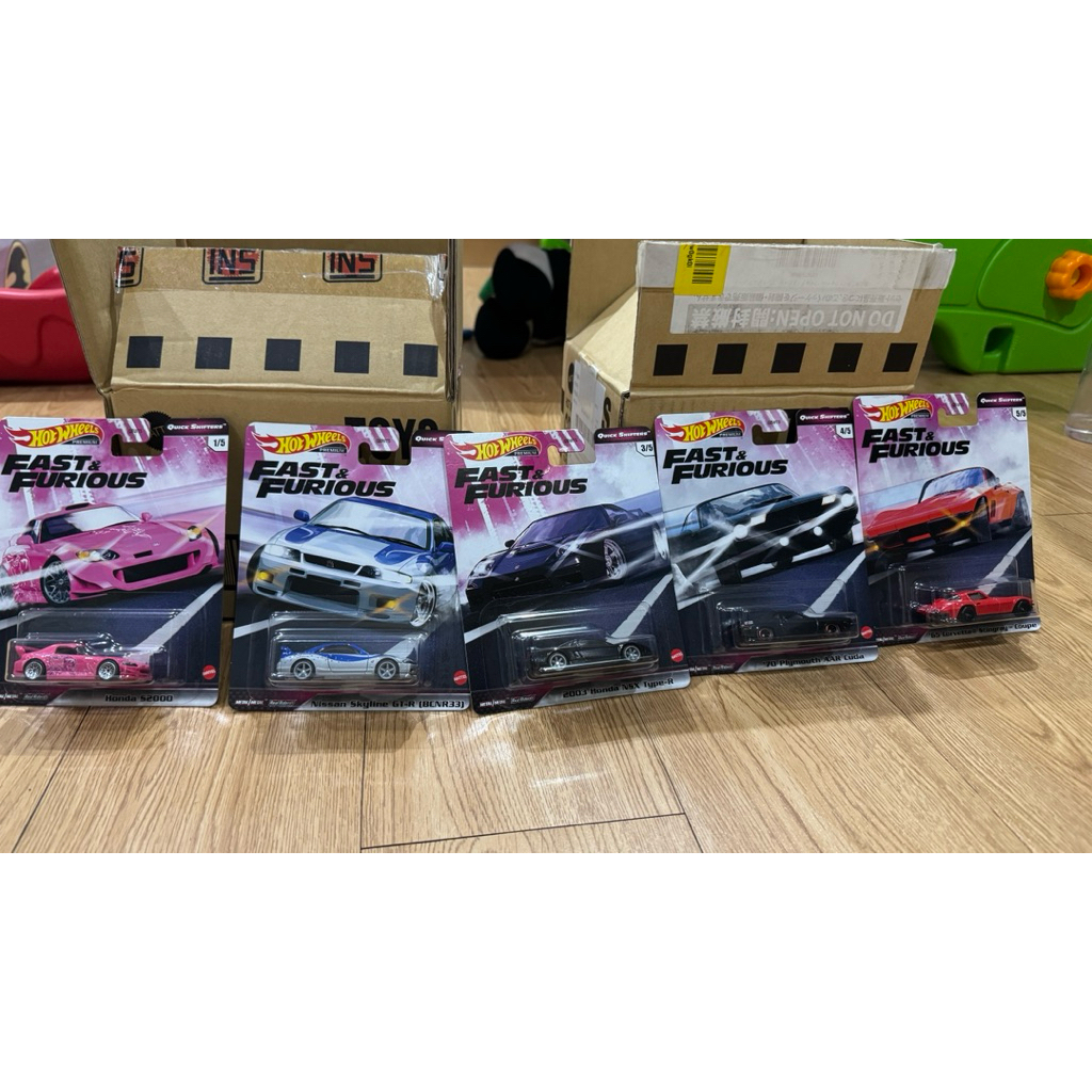 Hot Wheels Premium Fast & Furious Quickshifters Set Isi 5 - Original Mattel