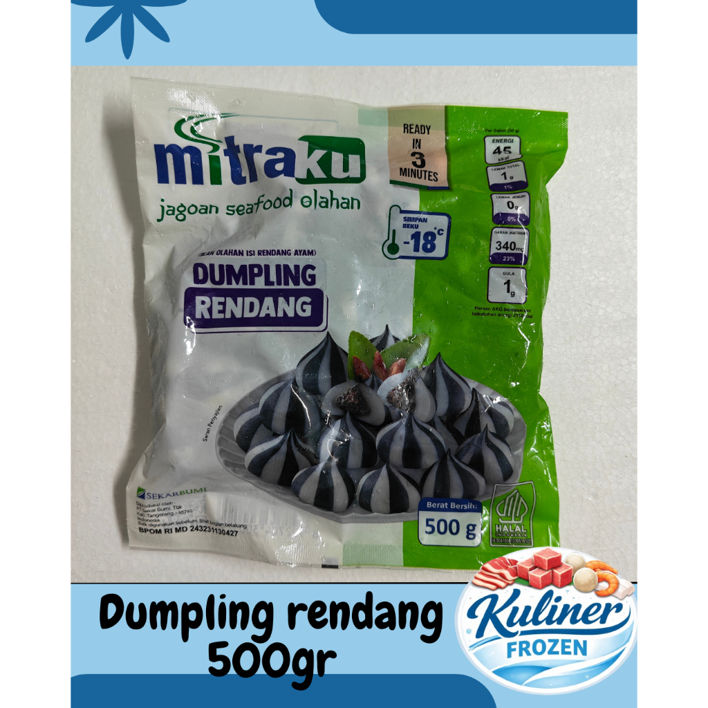 Mitraku Dumpling Rendang 500gr | Frozen Food Dumpling
