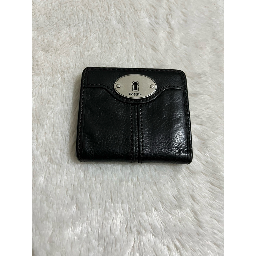 dompet fo55il bifold black preloved