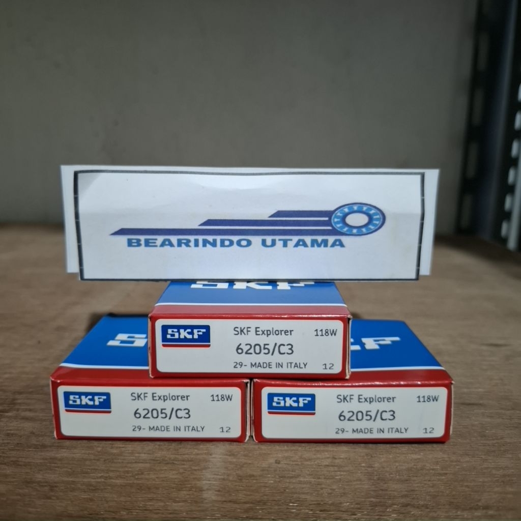 BEARING 6205 C3 / 6205/C3 SKF POLOS TANPA TUTUP