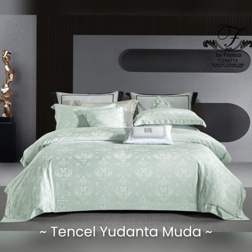 SPREI SET JASMINE BEDDING COLLECTION KINGKOIL TENSEL J120 YUDANTA MUDA