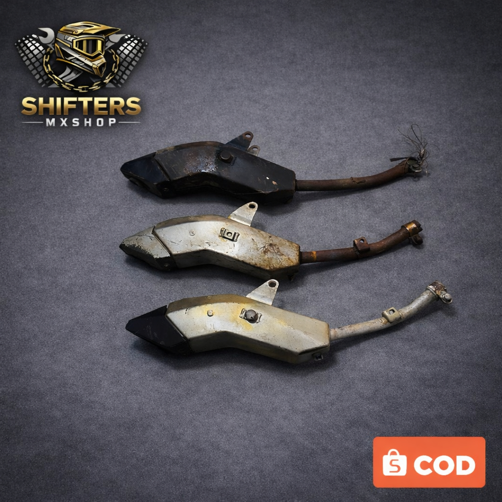 Knalpot original klx 150 s -knalpot copotan motor klx150 original