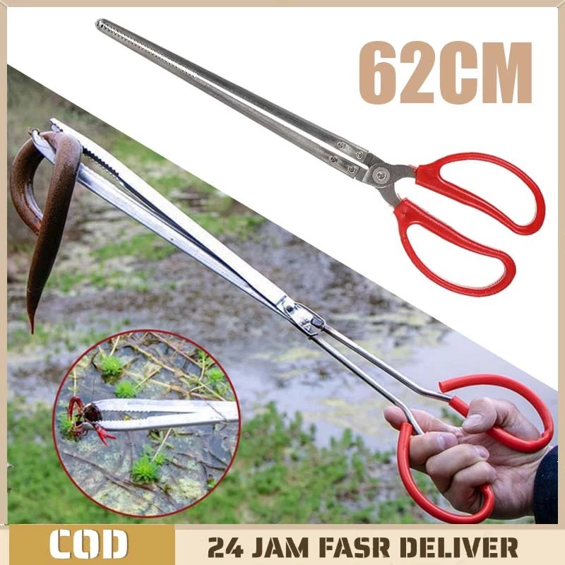 JMP - 62 Cm Gunting Capit Panjang Multifungsi Capit Belut Gunting Capit Kepiting Belut Gunting Penje