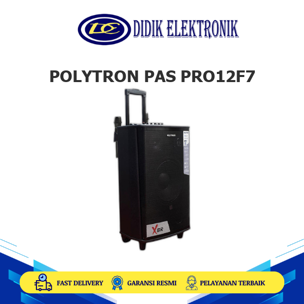 POLYTRON PAS PRO12F7 SPEAKER PORTABLE Inlcuded Mic Wireless 2 Pcs PAS PRO12F7 PAS PRO 12F7 PASPRO12F