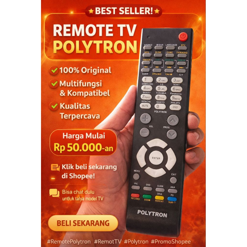 remote televisi Polytron