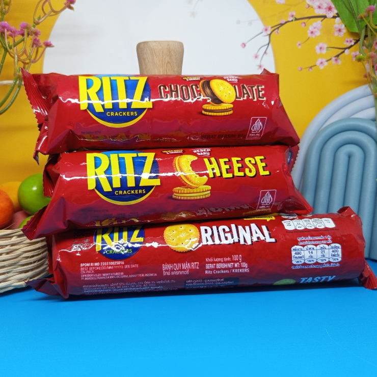 [Exp Update Terbaru] ritz biskuit cracker sandwich chocolate / keju / original