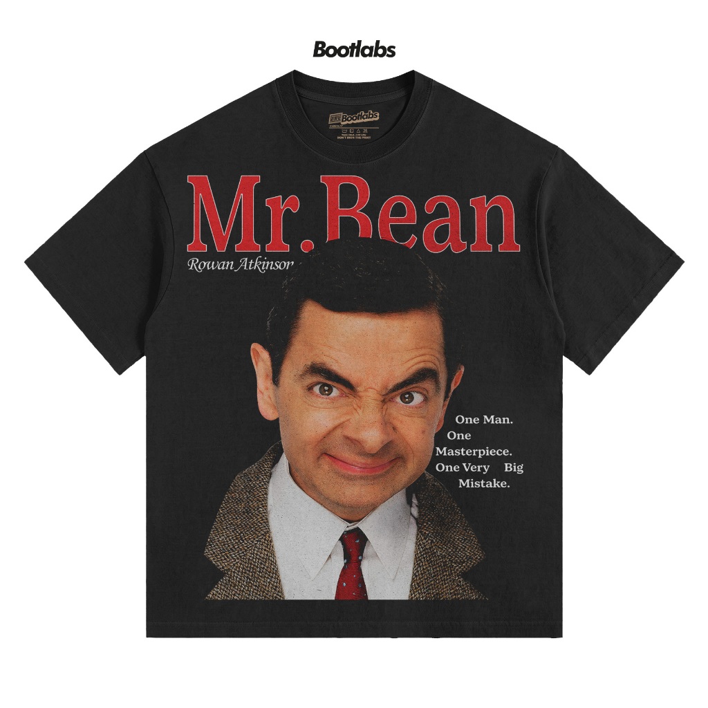 BOOTLABS | MR BEAN IM A BEAN KAOS FILM TSHIRT OVERSIZE UNISEX HITAM