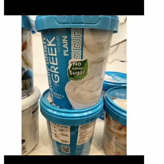 Heavenly Blush Greek Yogurt 1000g - Original Plain, Tinggi Protein, Tanpa Gula Tambahan, Tekstur Lem