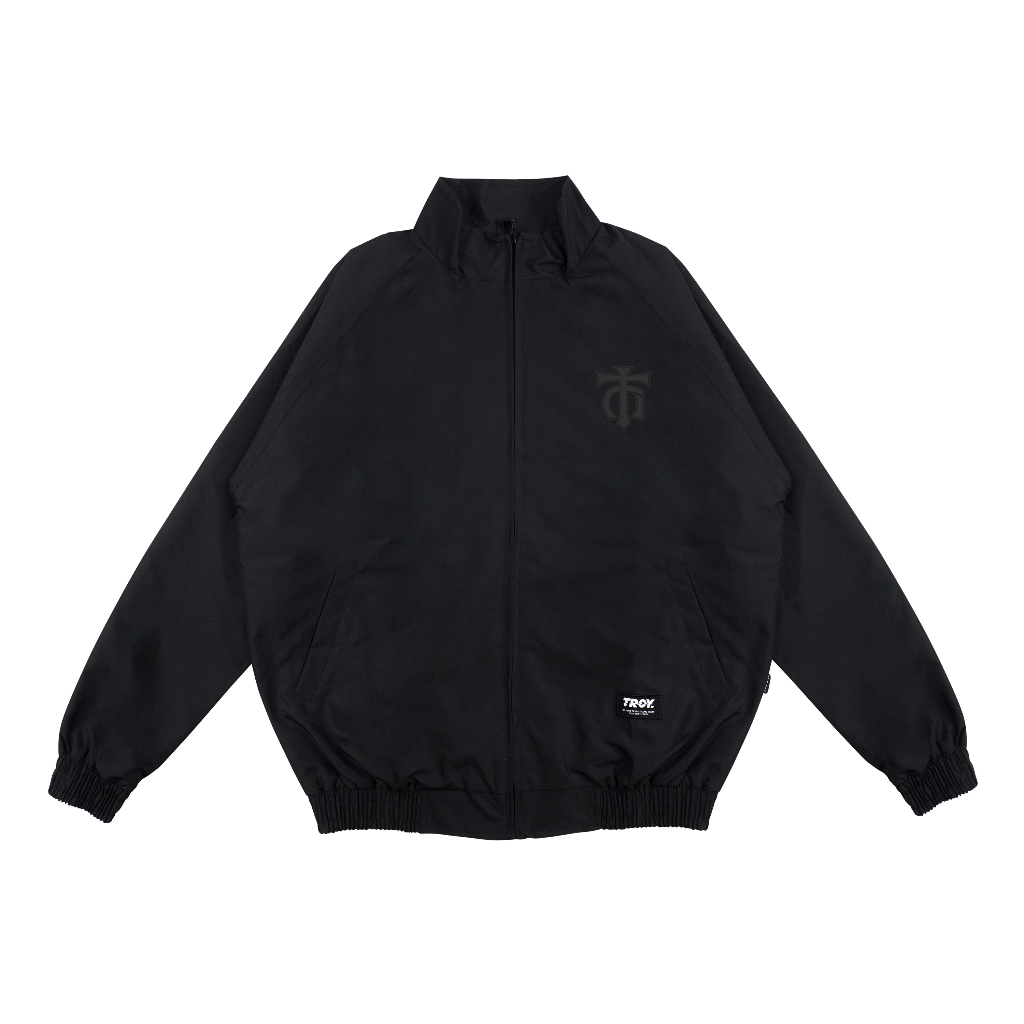 Troy Company Jacket Tracktop Full Black Insignia - Jaket Tracktop Full Hitam JTT 3577