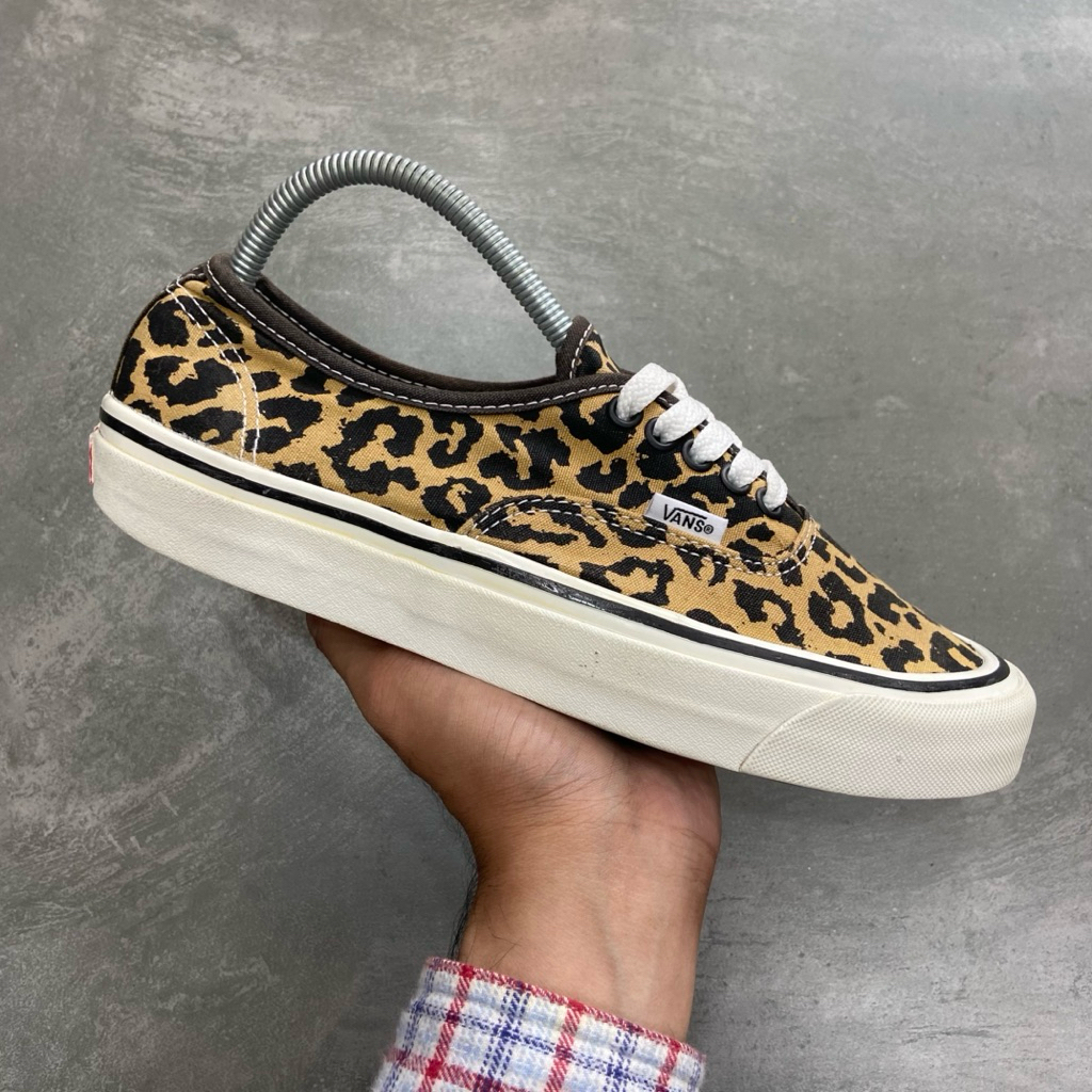 [Size 41] Rare Vans Authentic 44 DX Anaheim Factory Leopard (VN0A54F29GI) Second Original Kondisi No