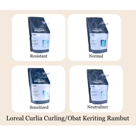 LOREAL Curlia Obat Kriting Rambut L'oreal Obat Keriting 1 set - 400ml