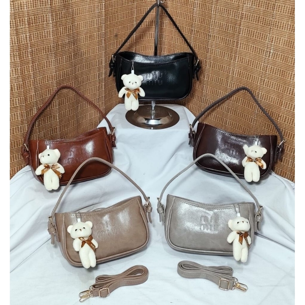 Tas wanita miu miuterbaru kekinian viral / Slingbag / Shoulder Bag / tas mini / tas hp