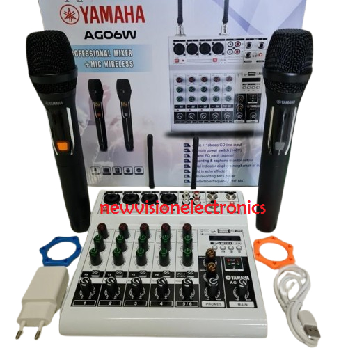 MIXER YAMAHA AG06W / AG 06W / AG06 W / AG 06 W + 2BH MIC WIRELESS