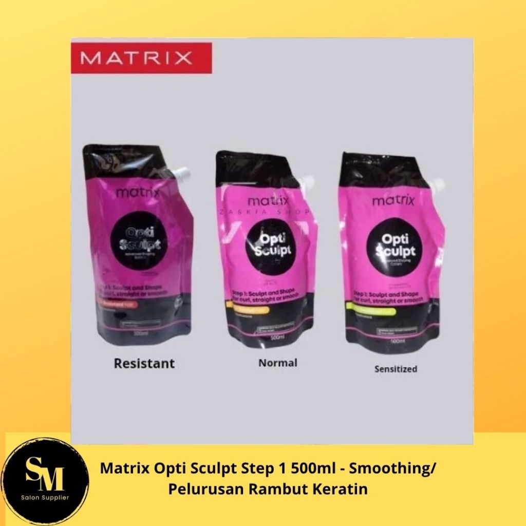 Matrix Opti Sculpt Step 1 500ml - Smoothing/Pelurusan Rambut Keratin