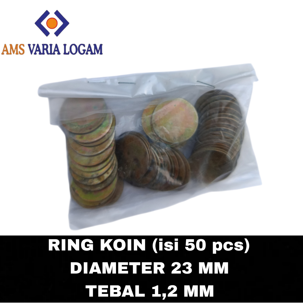 KOIN | RING KOIN 23MM | KOIN WARNA EMAS / KUNING | RING KOIN