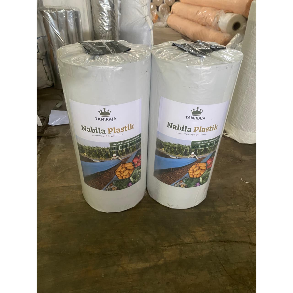 Plastik mulsa hitam perak untuk tanaman uk.40/80cm berat 19 kilo