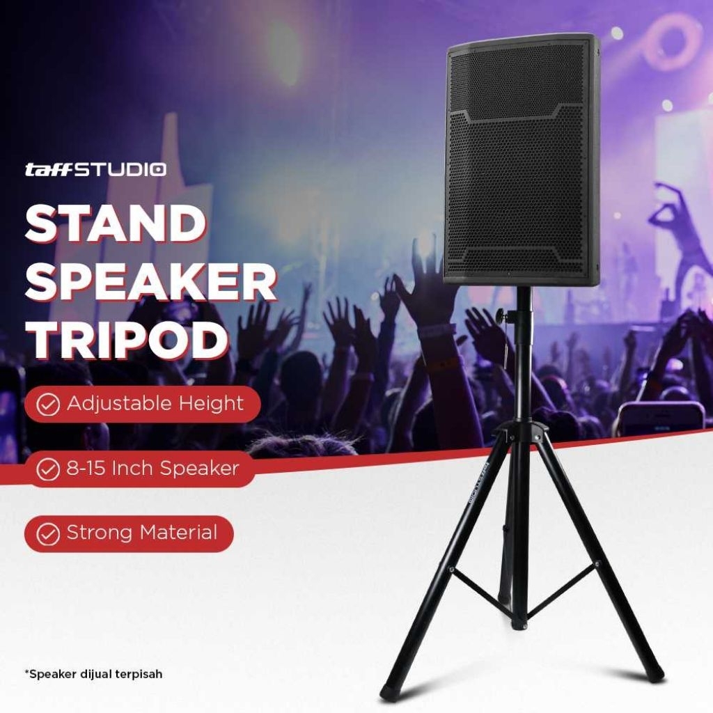 Kaki Floor Tripod Stand Speaker Audio System 8-15 Inch 1.8M
