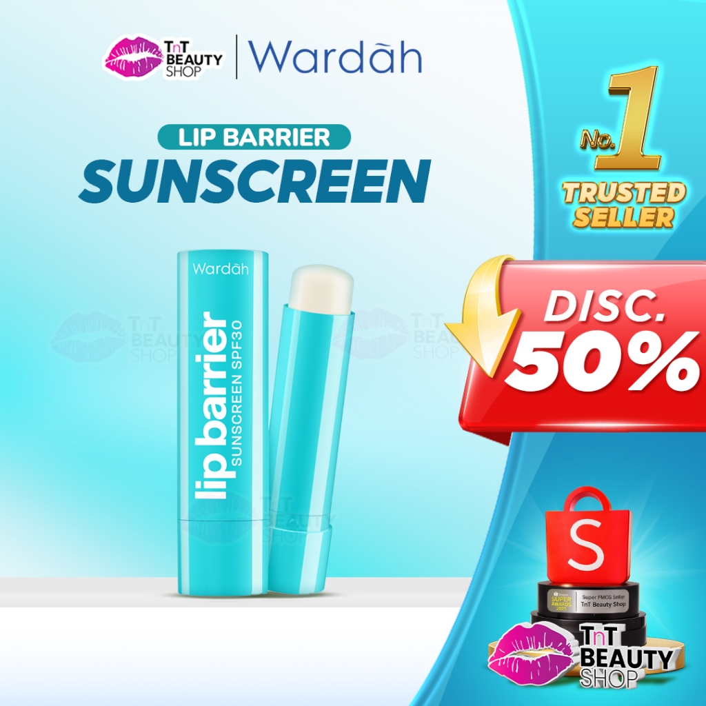 WARDAH Lip Barrier Sunscreen SPF 30 | Pelembab Bibir | Protect + Care Re-Hydration | TnT Beauty Shop